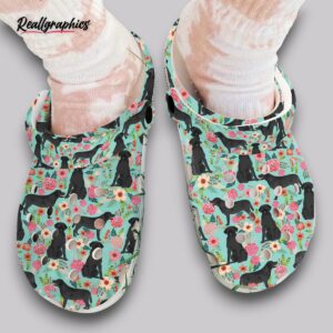 floral dog clogs - labrador print shoes