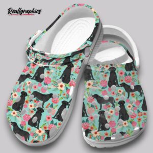 floral dog clogs - labrador print shoes