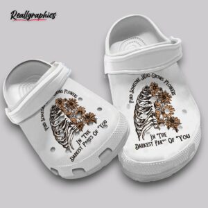 floral find someone who grows flowers crocs - lightweight unisex clogs