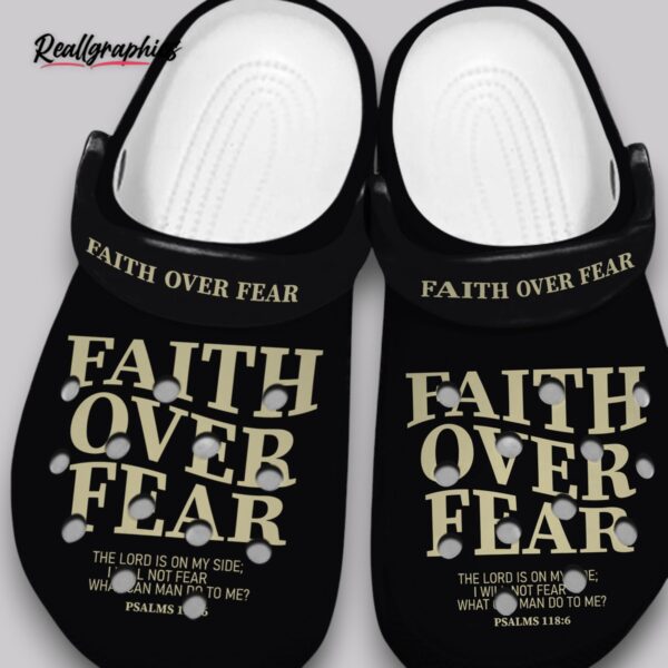fluffy faith over fear unisex classic crocs