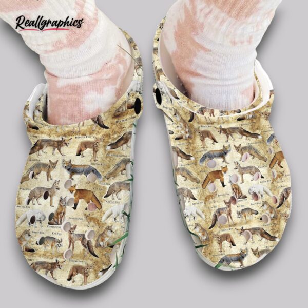 fox clogs women's & girls' printed design shoes