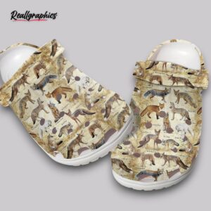 fox clogs women's & girls' printed design shoes