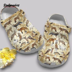 fox clogs women's & girls' printed design shoes