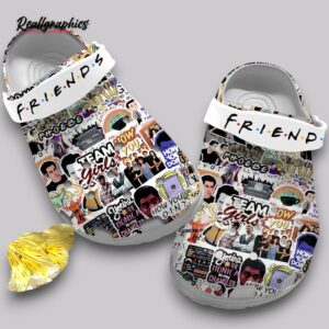 friends tv show clogs - team girl print - comfortable & fun!
