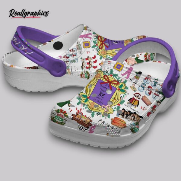 friends tv show crocs - classic clogs with christmas print