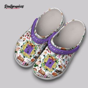 friends tv show crocs - classic clogs with christmas print