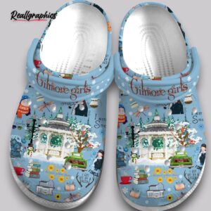 gilmore girls christmas crocs - holiday printed clogs