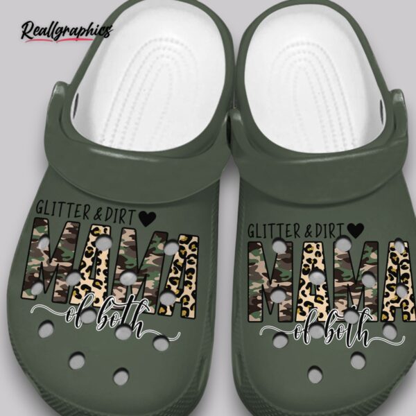 glitter & dirt mama crocs - 3d printed unisex clogs