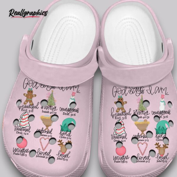 god says i am crocs - 3d printed christian unisex clogs