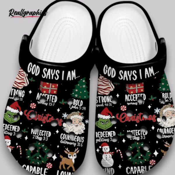god says i am crocs - waterproof unisex classic clogs