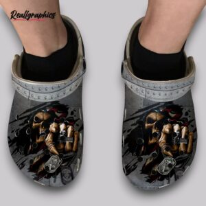 grim reaper us flag clogs - patriotic american flag shoes