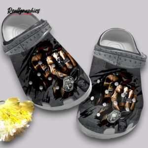 grim reaper us flag clogs - patriotic american flag shoes