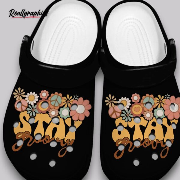 groovy print crocs - unisex water resistant clogs