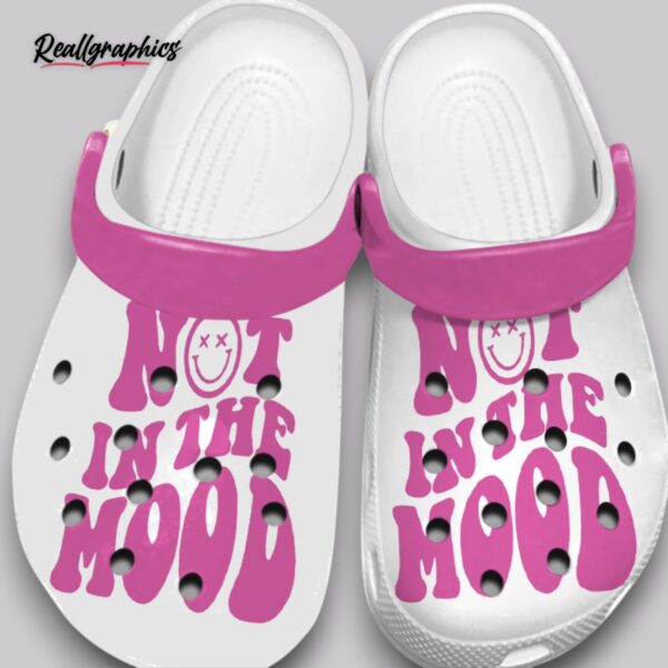 grumpy face clogs - funny mood slip on shoes