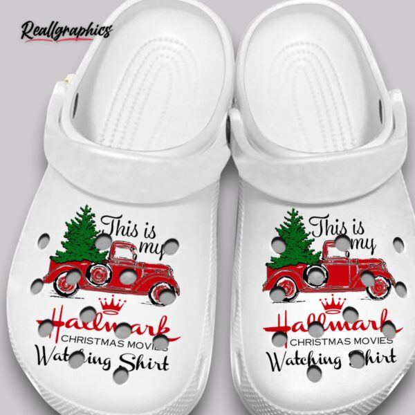 hallmark christmas movies crocs - funny holiday unisex shoes