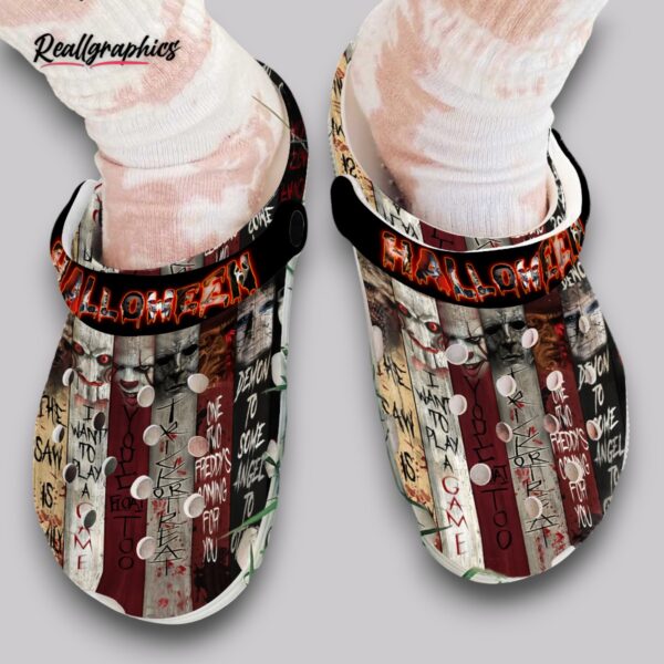 halloween clogs spooky design shoes for women & men
