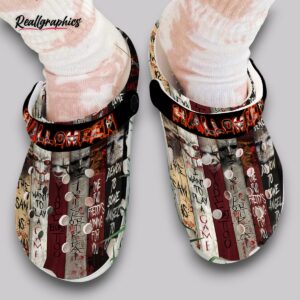 halloween clogs spooky design shoes for women & men