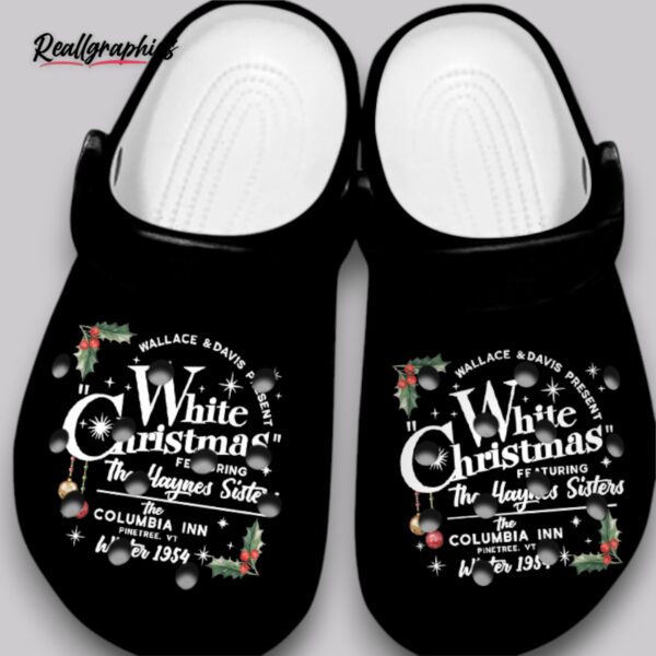 haynes sisters christmas crocs - white holiday clogs