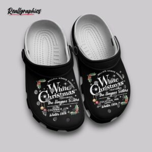 haynes sisters christmas crocs - white holiday clogs
