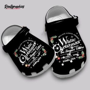 haynes sisters christmas crocs - white holiday clogs