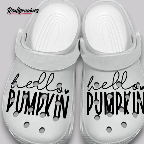hello pumpkin crocs - unisex non slip classic clogs
