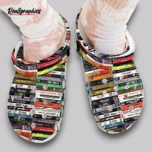hiphop cd graphic clogs - music lover slip ons
