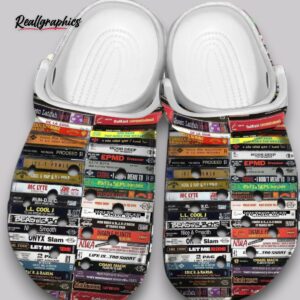 hiphop cd graphic clogs - music lover slip ons