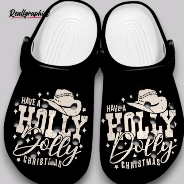 holly dolly christmas crocs - non slip unisex clogs