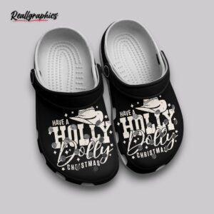 holly dolly christmas crocs - non slip unisex clogs