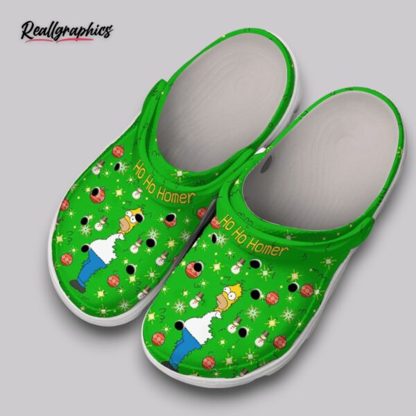 homer simpson christmas tree clogs - kids & adults
