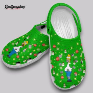 homer simpson christmas tree clogs - kids & adults