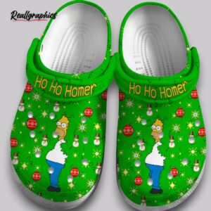 homer simpson christmas tree clogs - kids & adults