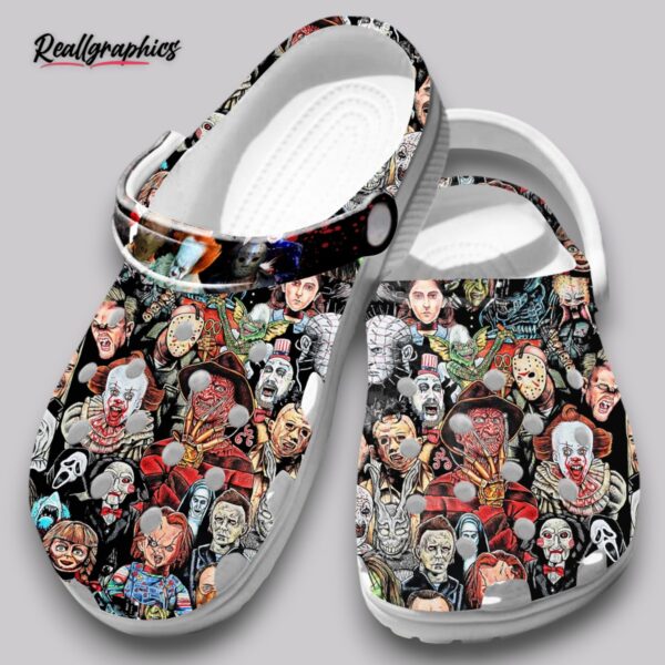 horror movie clogs for women - scary film fan shoes