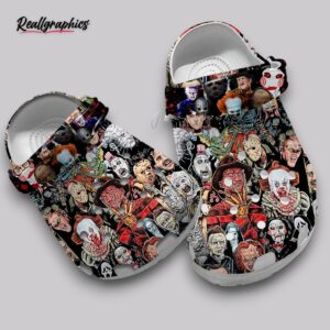 horror movie clogs for women - scary film fan shoes