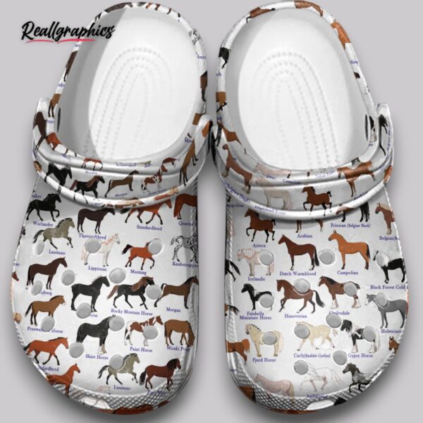 horse print clogs - comfortable shoes for horse lovers
