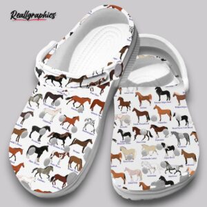 horse print clogs - comfortable shoes for horse lovers