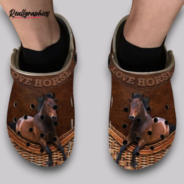 horse print clogs - men's & women's slip on shoes