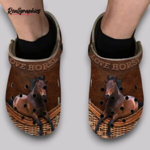 horse print clogs - men's & women's slip on shoes
