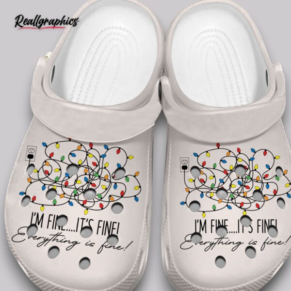 i'm fine everything's fine crocs - unisex comfort shoes