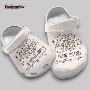 i'm fine everything's fine crocs - unisex comfort shoes