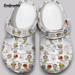 jellyfish print clogs - ocean theme shoes