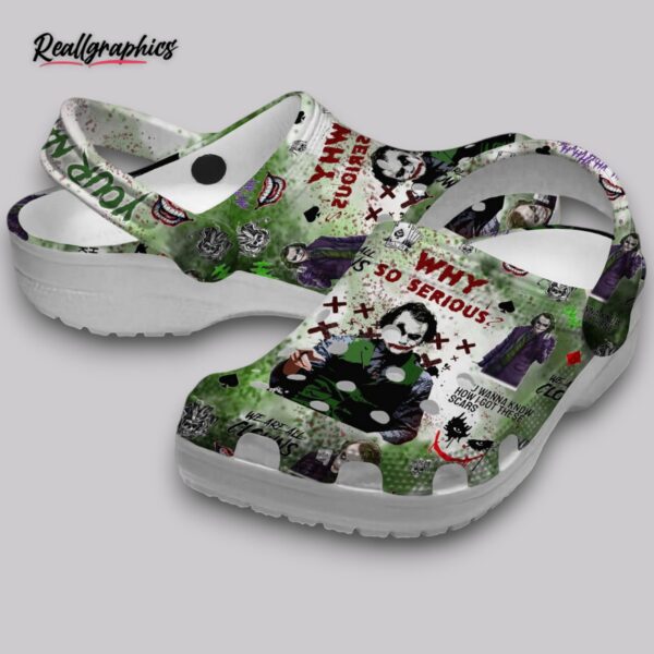 joker green clogs - personalized scary clown shoes kids & adults