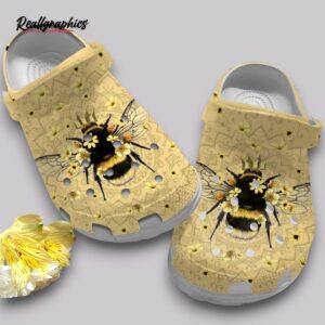 king bee print clogs - comfortable & stylish slip ons