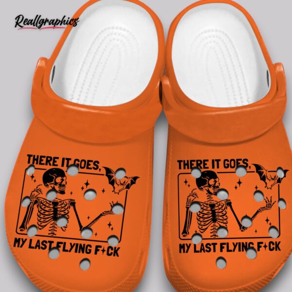 last flying fck crocs - funny non slip unisex shoes