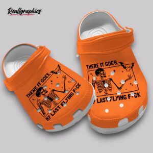 last flying fck crocs - funny non slip unisex shoes