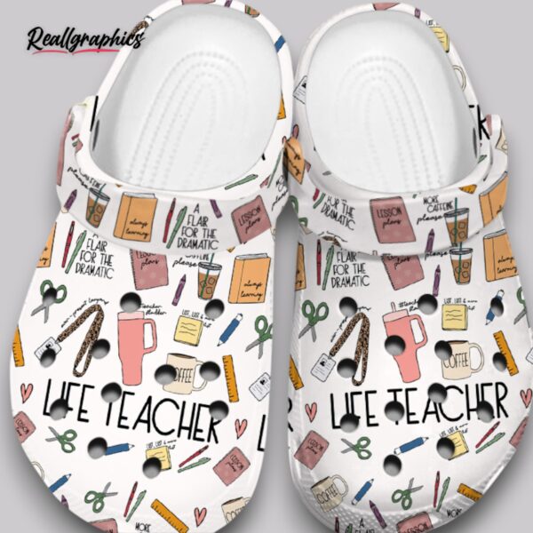 life teacher crocs - printed clogs for men & women