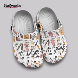 life teacher crocs - printed clogs for men & women