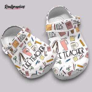 life teacher crocs - printed clogs for men & women