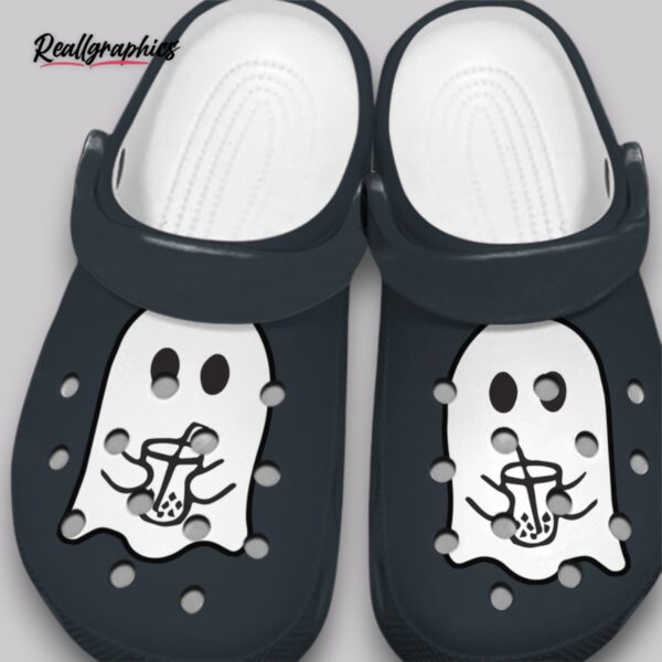 little ghost iced coffee crocs - unisex non slip clogs