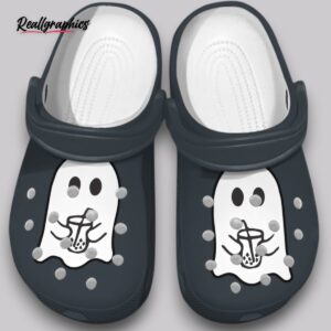 little ghost iced coffee crocs - unisex non slip clogs